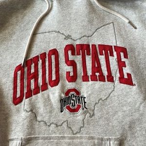 Ohio state embroidery hoodie size large.